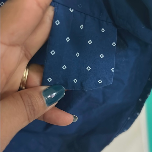 St. John's Bay Blue Casual Button Down Shirt - Picture 6 of 6